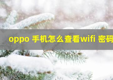 oppo 手机怎么查看wifi 密码